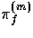 $\pi_f^{(m)}$